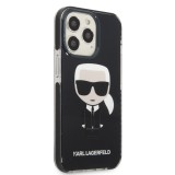 Zadní kryt Karl Lagerfeld TPE Full Body Ikonik pro Apple iPhone 13 Pro Max, černá