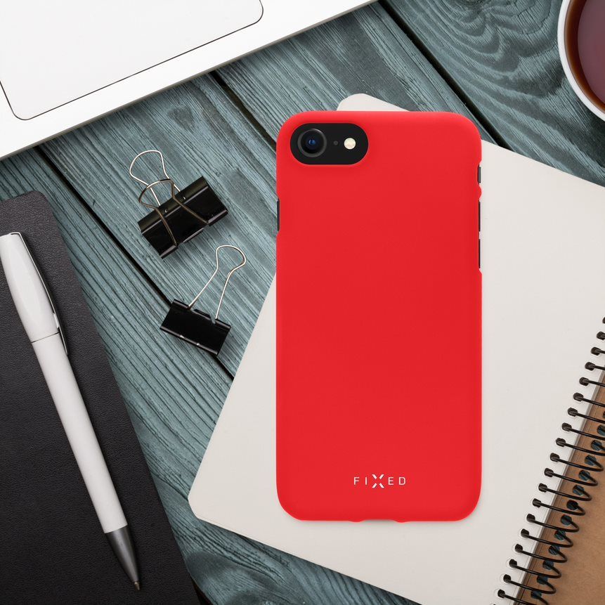 Zadní pogumovaný kryt FIXED Story pro Xiaomi Redmi Note 11, červená