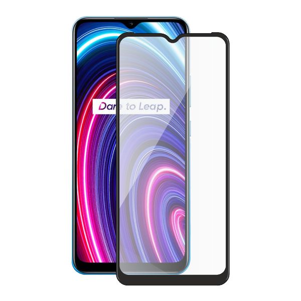 Tvrzené sklo Screenshield pro Realme C25Y (full COVER), černá