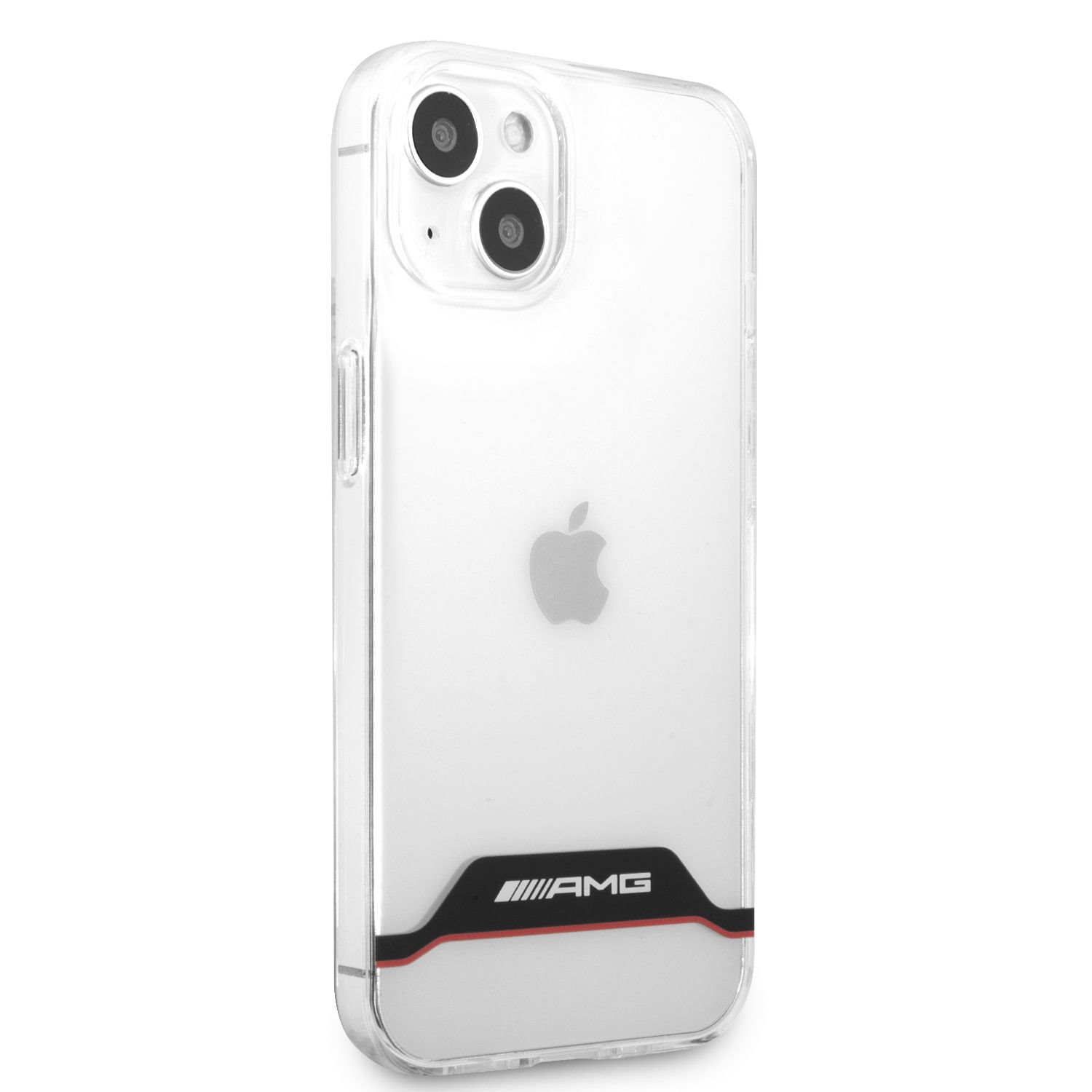 Zadní kryt AMG Stripes pro Apple iPhone 13, transparentní červená