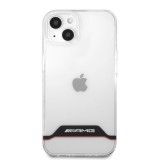 Zadní kryt AMG Stripes pro Apple iPhone 13 mini, transparentní červená