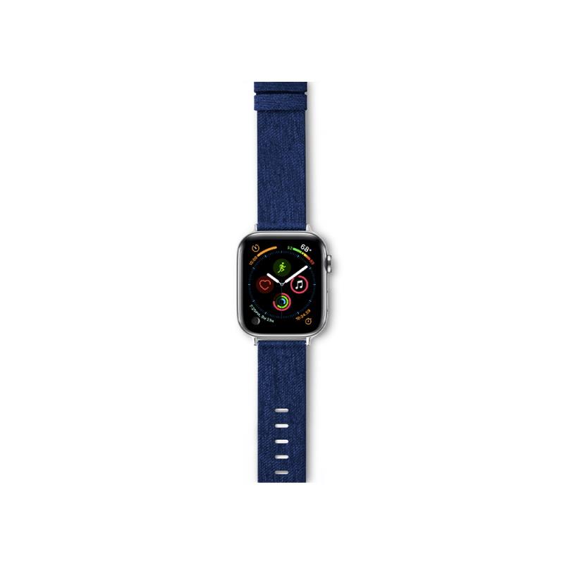 Řemínek Epico Canvas pro Apple Watch 42/44mm, modrá