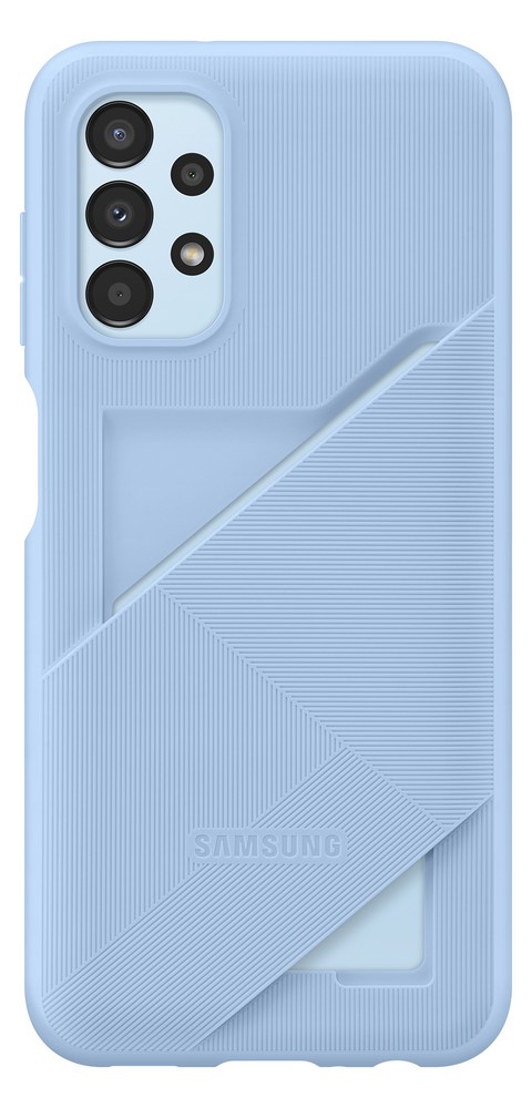 Silikonové pouzdro Back Cover with Card Pocket pro Samsung Galaxy A33 5G, modrá