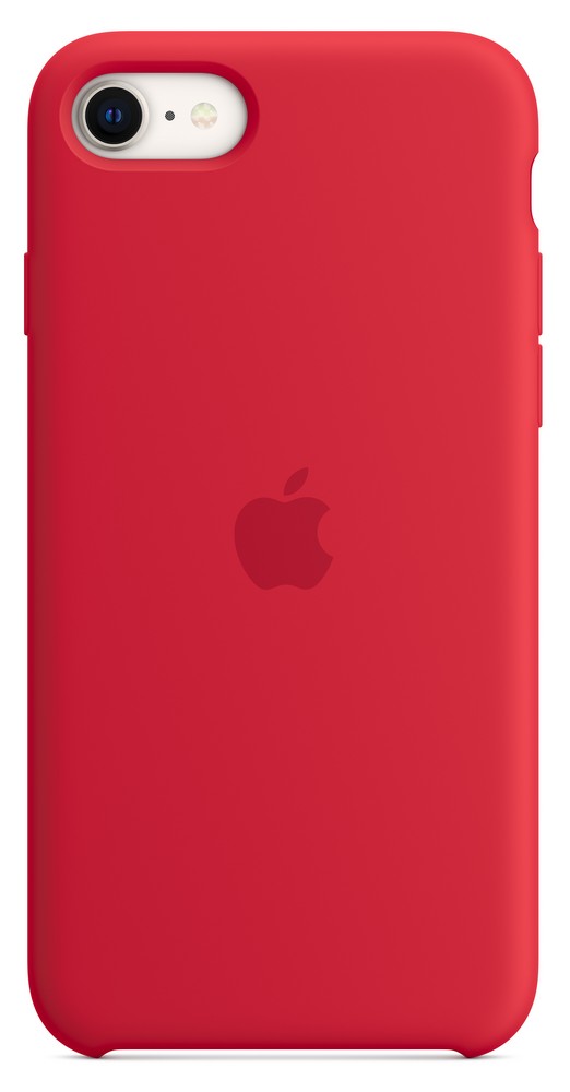 Originální kryt Silicone Case pro Apple iPhone SE, červená