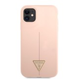 Zadní kryt Guess Silicone Line Triangle pro Apple iPhone 7/8/SE2020/SE2022, růžová
