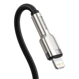 Datový kabel Baseus Cafule Series Metal Type-C/Lightning PD 20W 1m, černá
