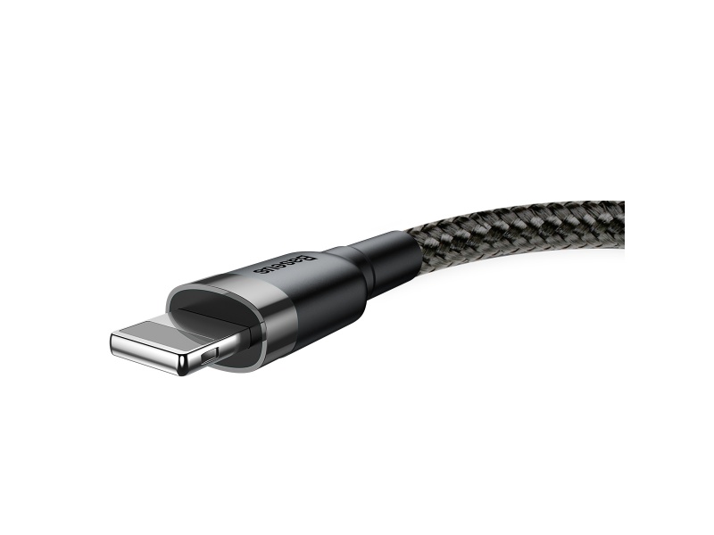 Levně Datový kabel Baseus Cafule Cable USB for Lightning 1.5A 2M, šedá-černá