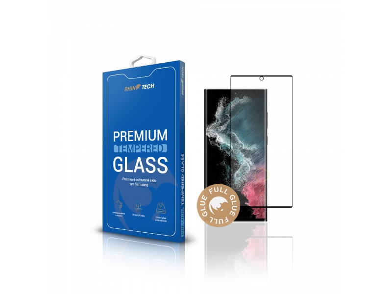 Tvrzené 3D sklo Rhinotech 2 pro Samsung Galaxy S22 Ultra 5G