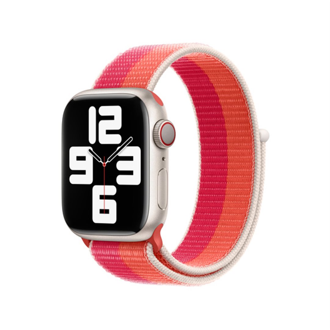 Řemínek Sport Loop Extra Large pro Apple Watch 41mm, nektarinková/pivoňková