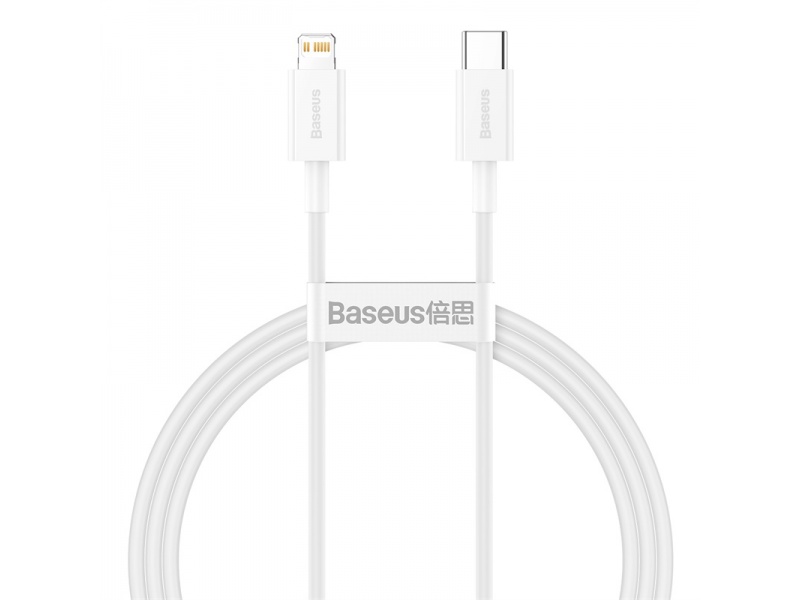 Levně Datový kabel Baseus Superior Series Fast Charging Data Cable Type-C to iP PD 20W 1m, bílá