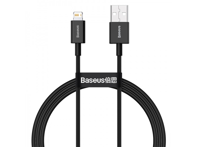 Datový kabel Baseus Superior Series Fast Charging Data Cable USB to iP 2.4A 1m, černá