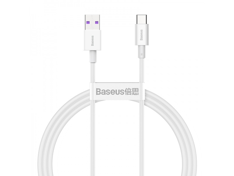 Datový kabel Baseus Superior Series Fast Charging Data Cable USB to Type-C 66W 1m, bílá