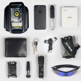Voděodolné pouzdro WILD MAN ES6 Bicycle Frame Mobile Phone Bag 7inch, černá