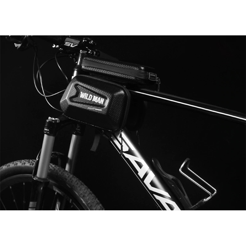 Voděodolné pouzdro WILD MAN ES6 Bicycle Frame Mobile Phone Bag 7inch, černá