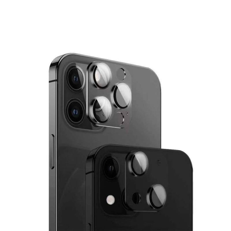 Ochrana kamery COTEetCI Metal Corning Glass Lens Film pro Apple iPhone 13 Pro/13 Pro Max, černá