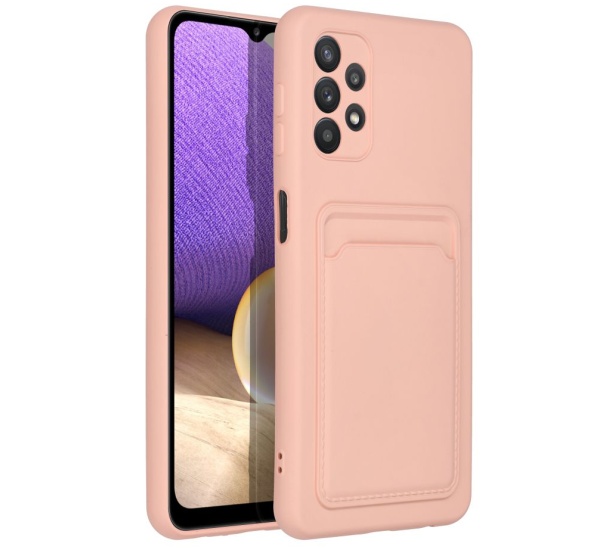 Ochranný kryt Forcell CARD pro Samsung Galaxy A52 4G/5G / A52s, růžová