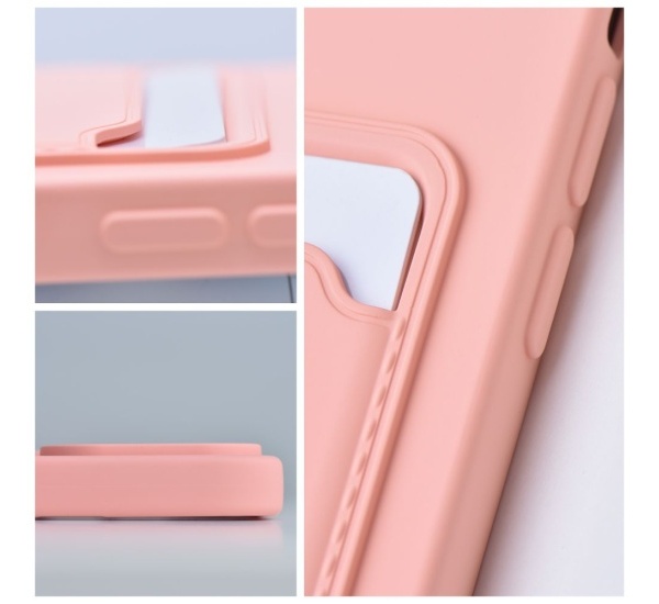 Ochranný kryt Forcell CARD pro Samsung Galaxy A52 4G/5G / A52s, růžová