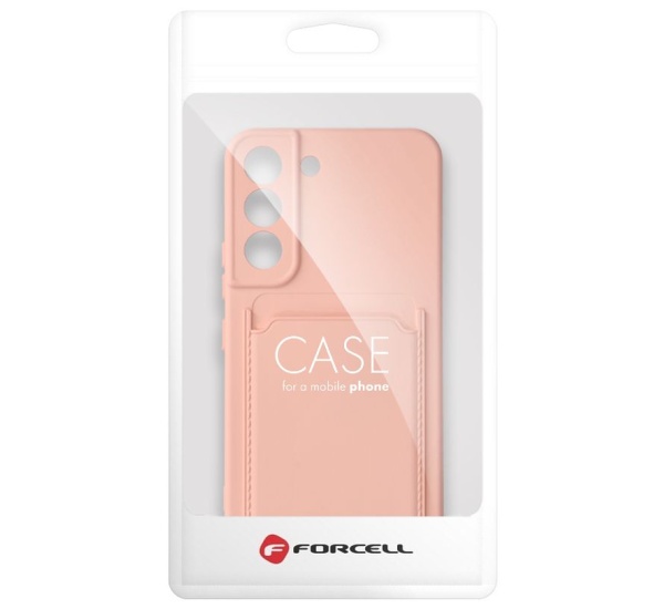 Ochranný kryt Forcell CARD pro Samsung Galaxy A12, růžová