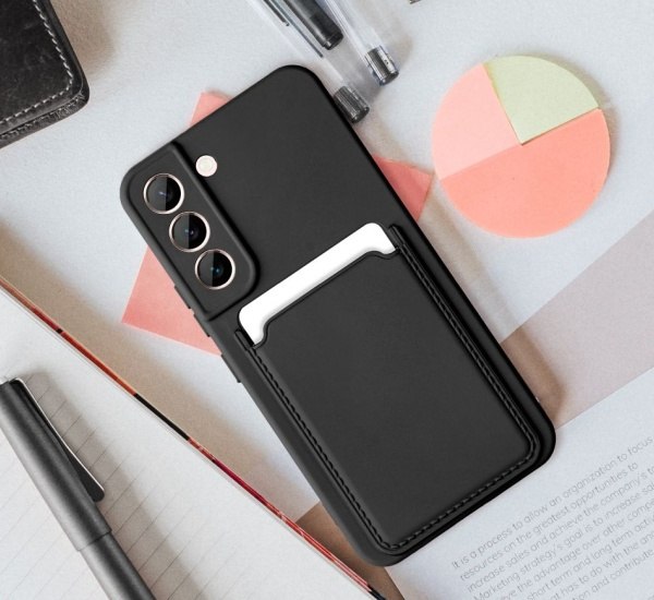 Ochranný kryt Forcell CARD pro Samsung Galaxy A12, černá