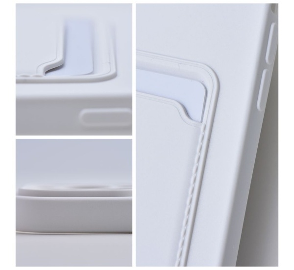 Ochranný kryt Forcell CARD pro Samsung Galaxy A12, bílá