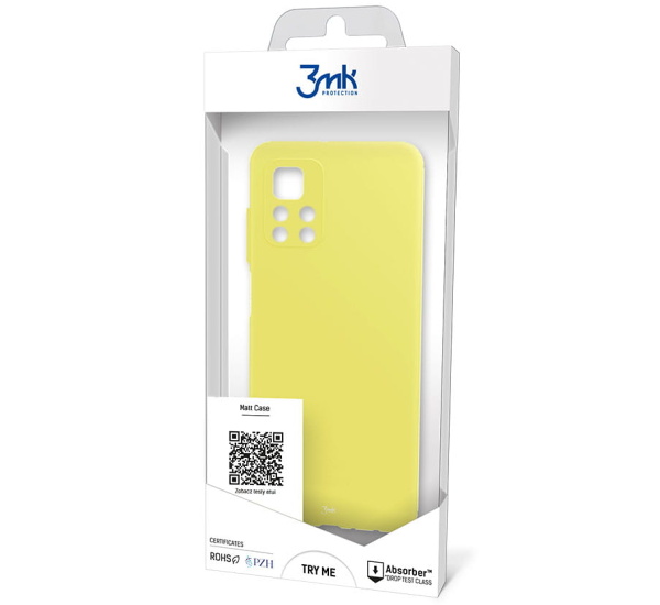 Ochranný kryt 3mk Matt Case pro Xiaomi Redmi Note 11 / Note 11S, žlutozelená