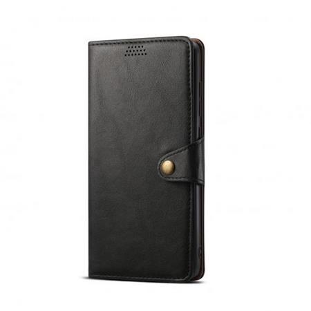 Lenuo Leather flipové pouzdro pro Xiaomi 12/12X, černá