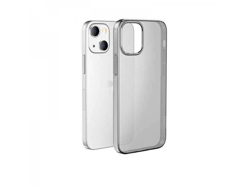 Silikonové pouzdro Hoco Light Series TPU Case pro Apple iPhone 13, transparentní černá