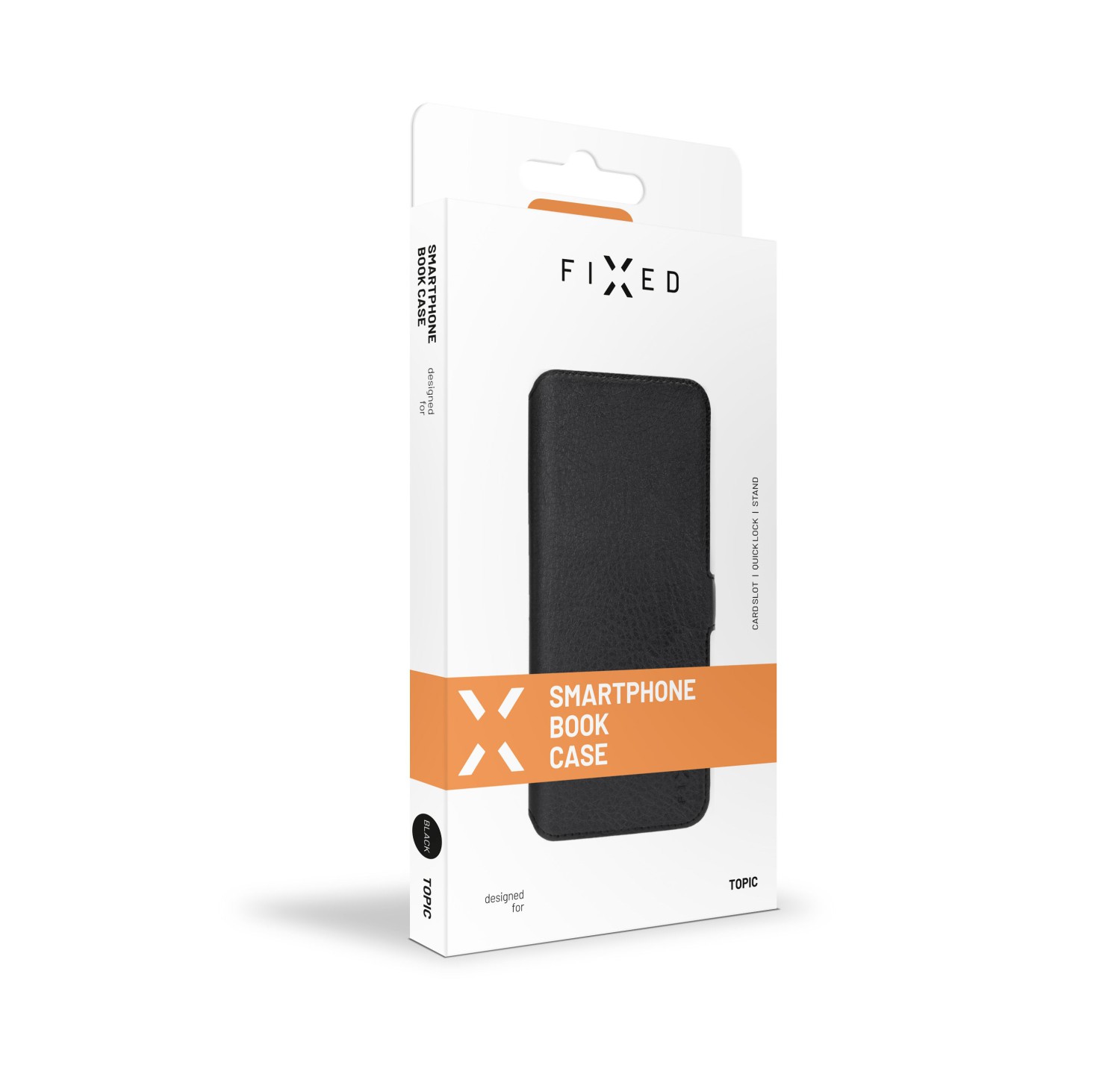 Flipové pouzdro FIXED Topic pro Motorola Moto E32s, černá