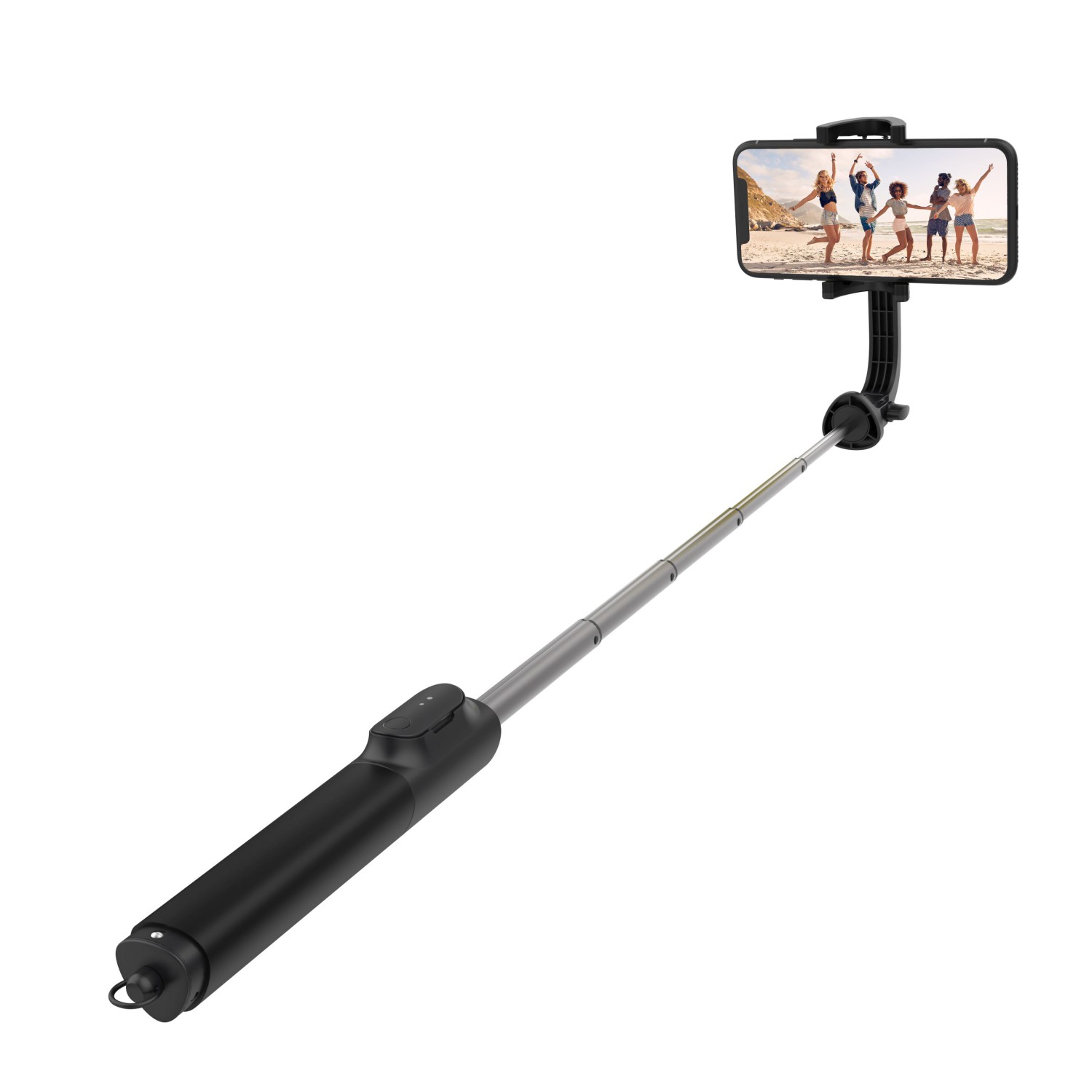 Selfie stick s tripodem FIXED Snap XL a bezdrátovou spouští, 1/4" šroub, černá