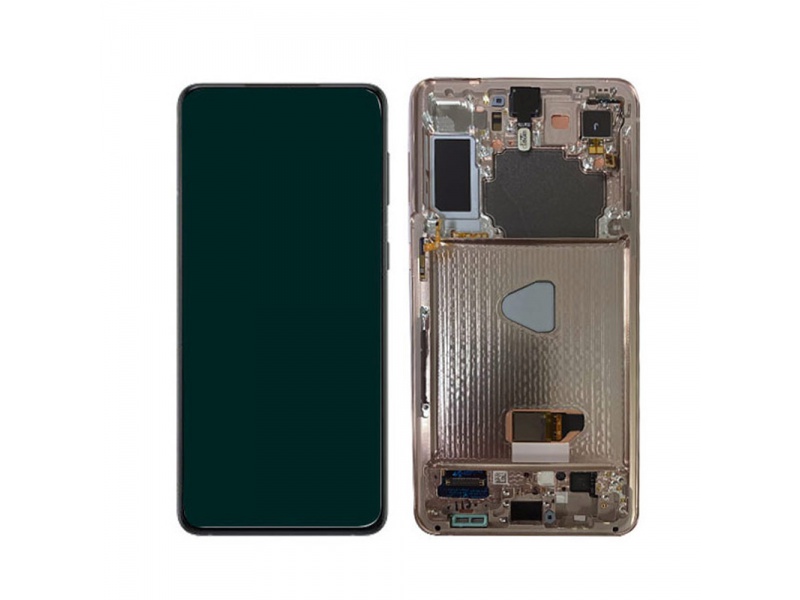 LCD + dotyk + rámeček pro Samsung Galaxy S21 FE 2021, black (Service Pack)