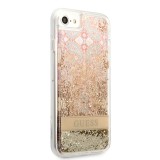 Zadní kryt Guess Liquid Glitter Paisley pro Apple iPhone 7/8/SE2020/SE2022, zlatá