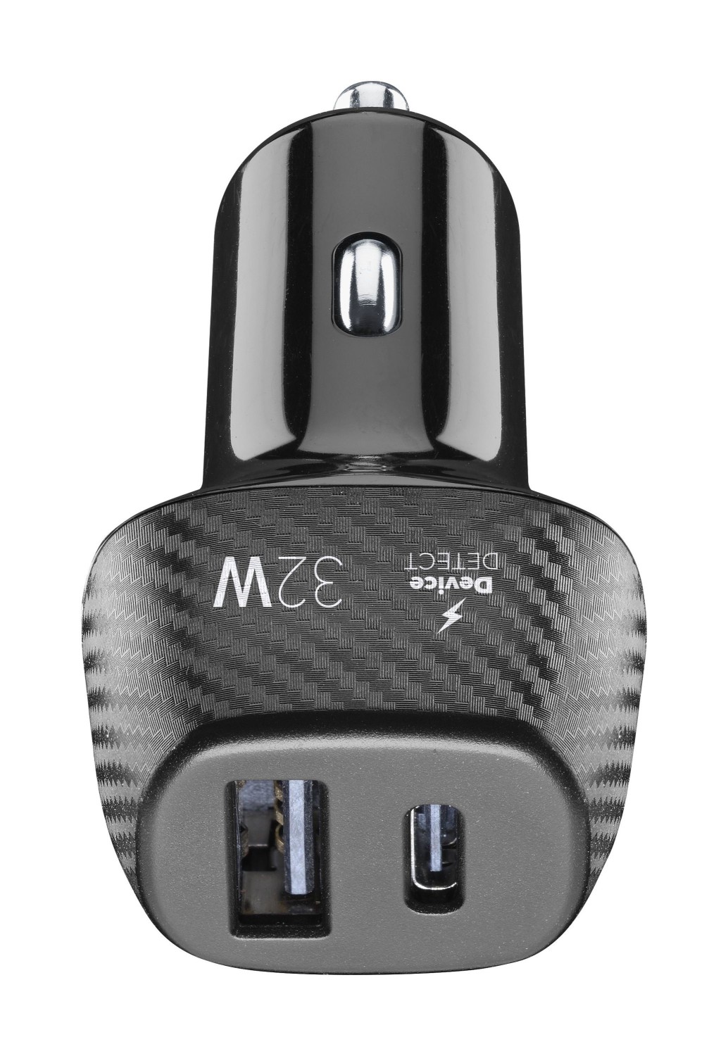 Autonabíječka Cellularline Multipower 2 FAST+ s USB-C a USB konektorem, 32W, bílá