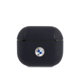 Kožené pouzdro BMW Signature pro Airpods 3, tmavě modrá