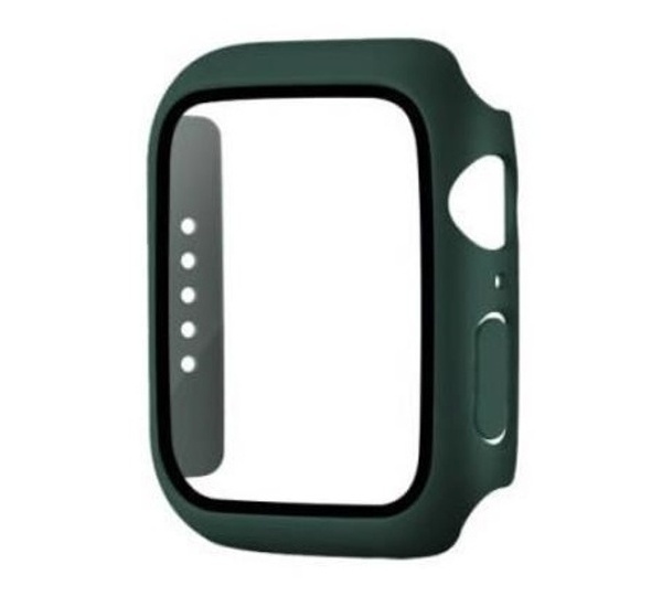 Levně Ochranný polykarbonátový kryt COTEetCI s ochranou displeje pro Apple Watch 45 mm, zelená
