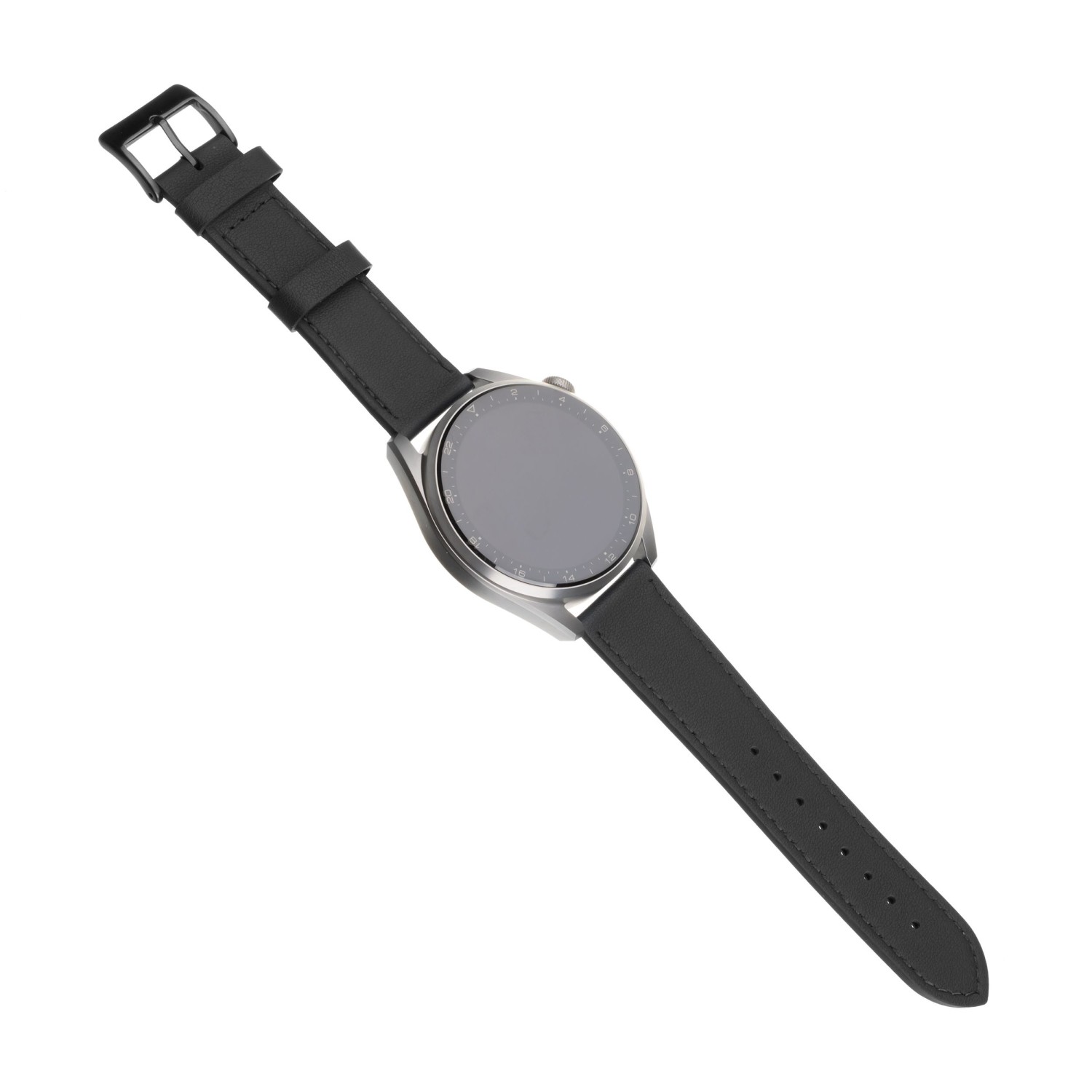 Levně Kožený řemínek FIXED Leather Strap s šířkou 20mm pro smartwatch, černá