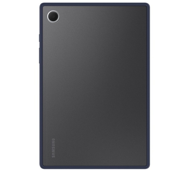Poloprůhledný zadní kryt s držákem pro Samsung Galaxy Tab 8, modrá