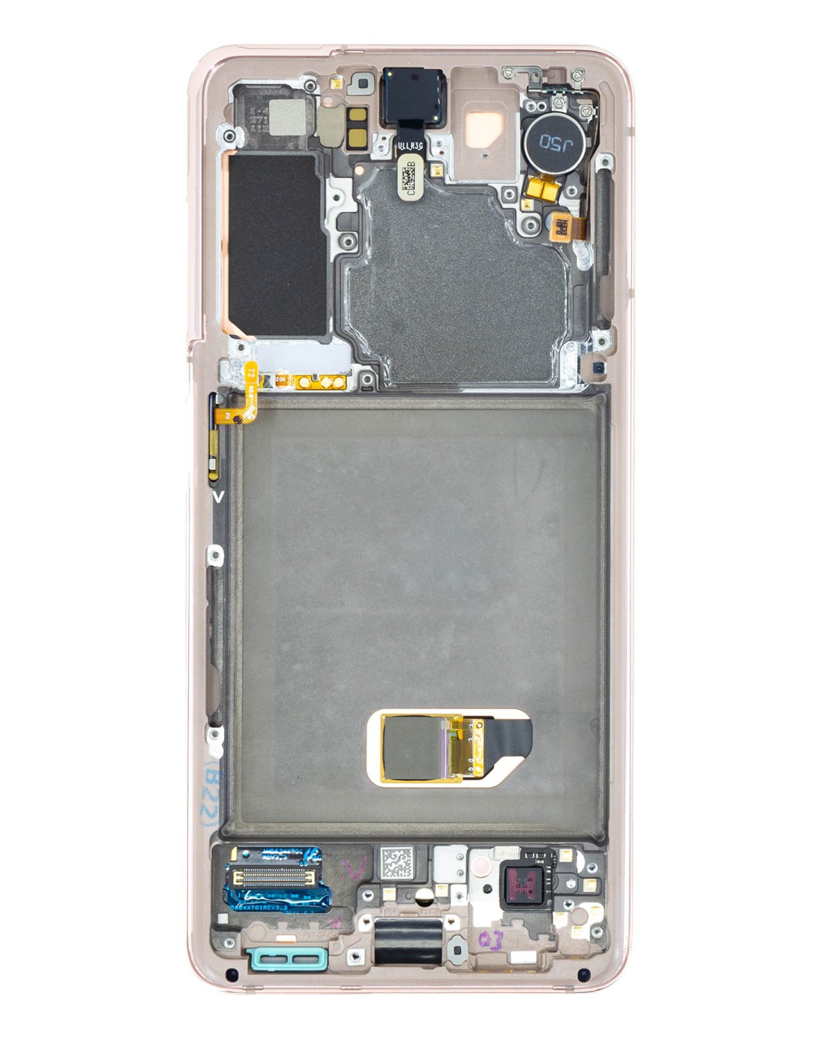 LCD + dotyk + přední kamera pro Samsung Galaxy S21, phantom violet ( Service Pack)