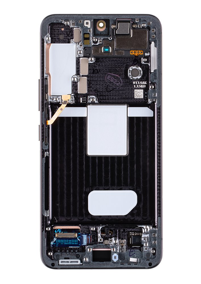LCD + dotyk + přední kryt pro Samsung Galaxy S22, phantom black ( Service Pack)