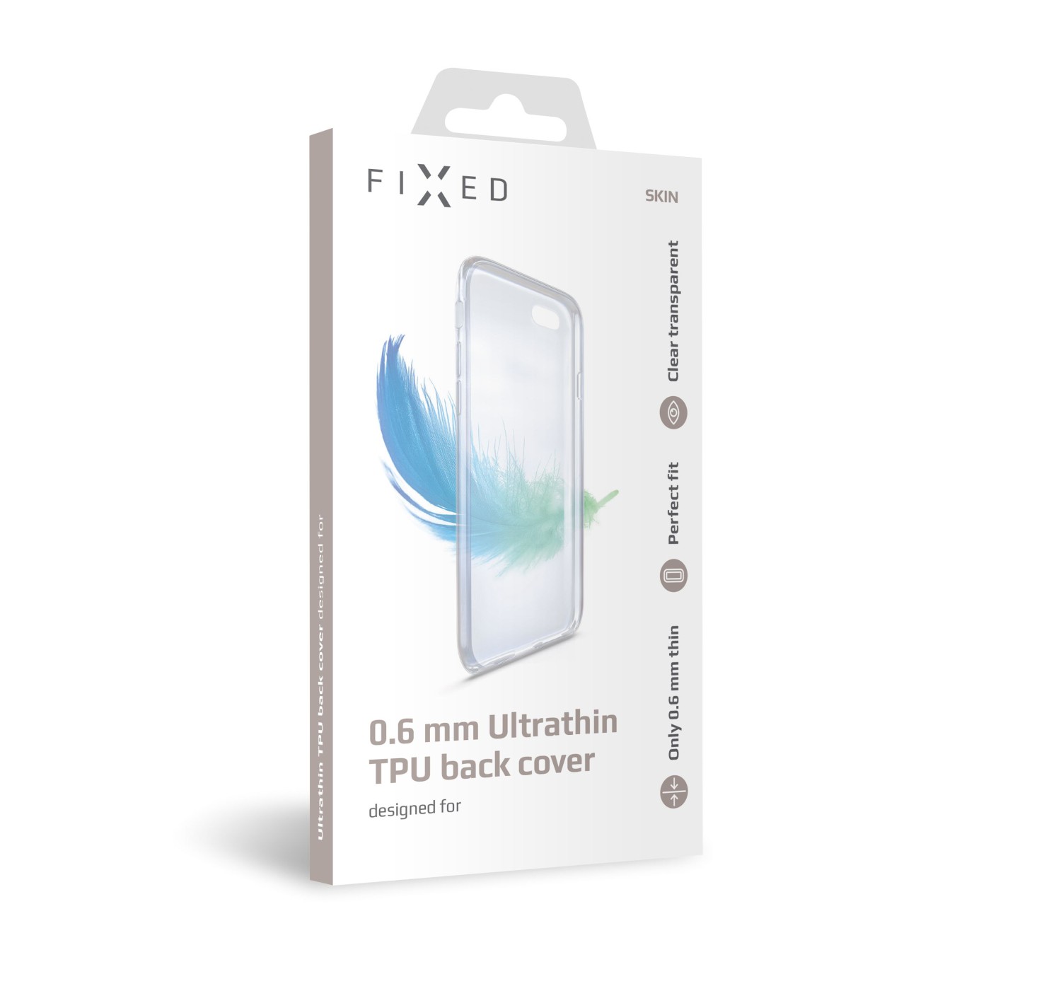 Ultratenké silikonové pouzdro FIXED Skin pro Apple iPhone 14 Plus, čirá