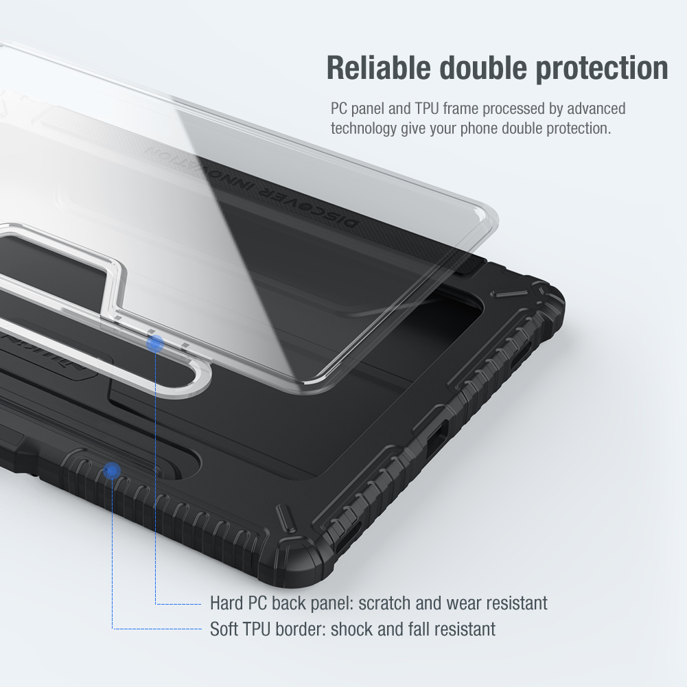 Nillkin Bumper PRO flipové pouzdro pro Samsung Galaxy Tab S8+/S8+ 5G, modrá