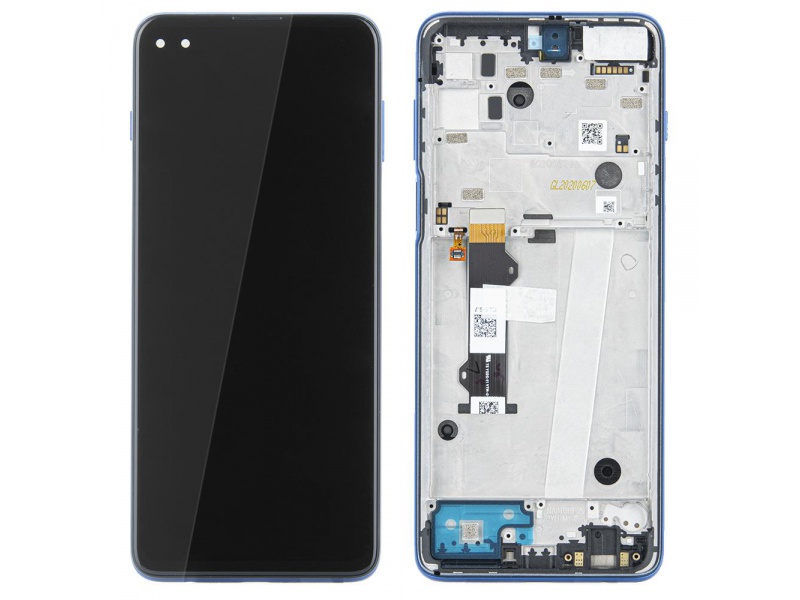 LCD + dotyk + rámeček pro Motorola G 5G Plus, blue ( Service Pack )
