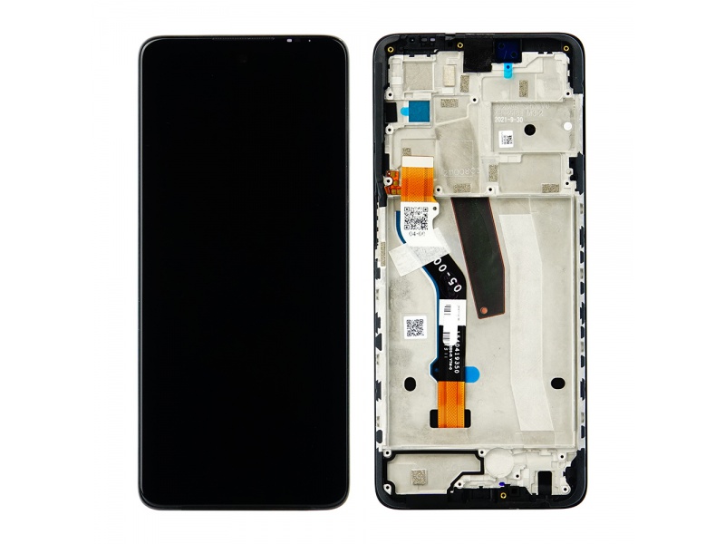 Levně LCD + dotyk + rámeček pro Motorola Moto G51, black ( Service Pack )