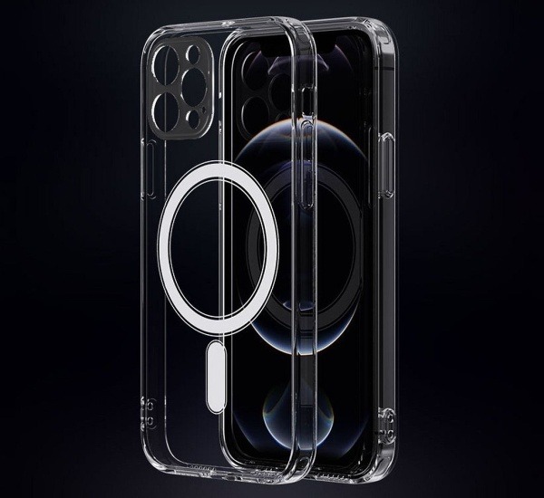 Ochranný kryt Mag Cover pro Apple iPhone 13, transparentní