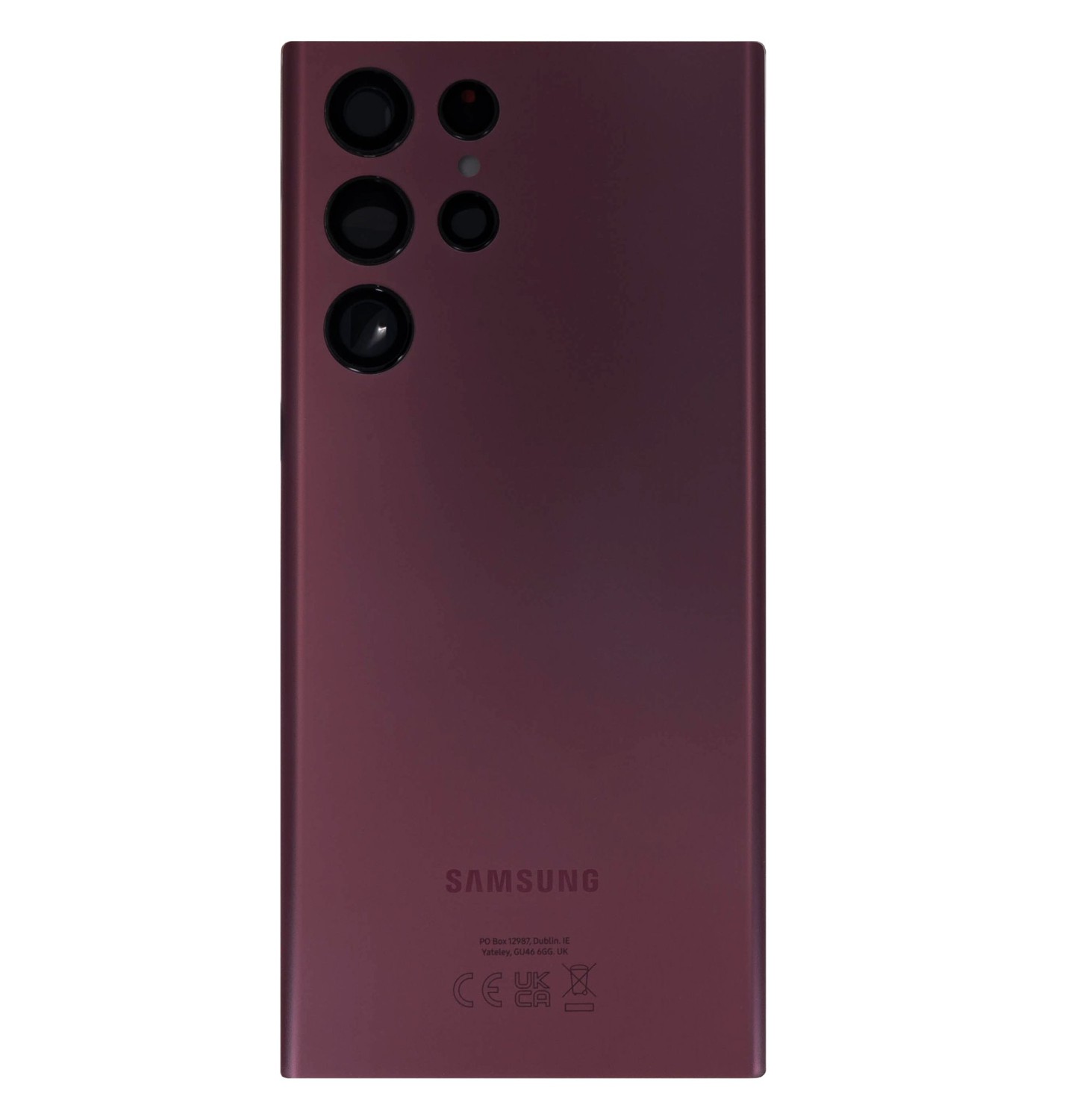 Kryt baterie Samsung Galaxy S22 Ultra, burgundy (Service Pack)