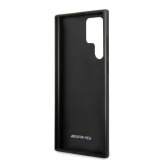 Zadní kryt AMG Genuine Leather Perforated pro Samsung Galaxy S22 Ultra, černá