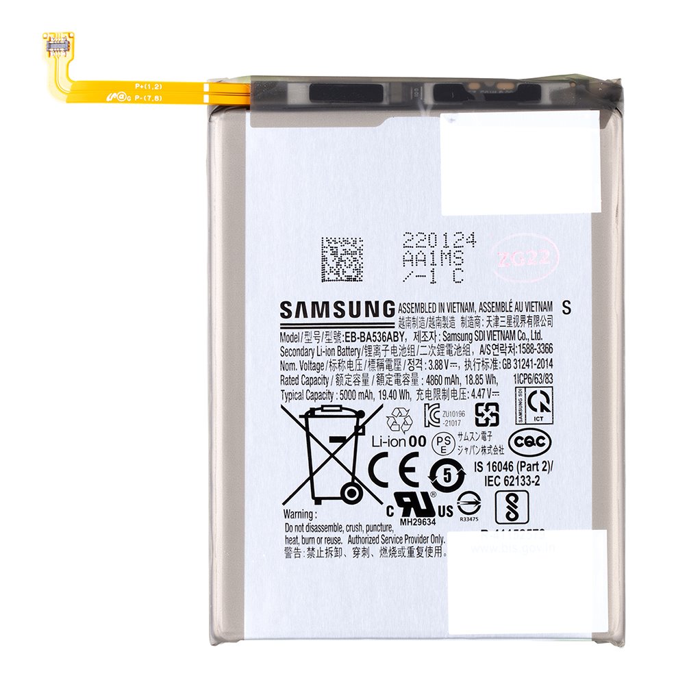 Levně Baterie Samsung EB-BA536ABY Li-Ion 5000mAh (Service pack)
