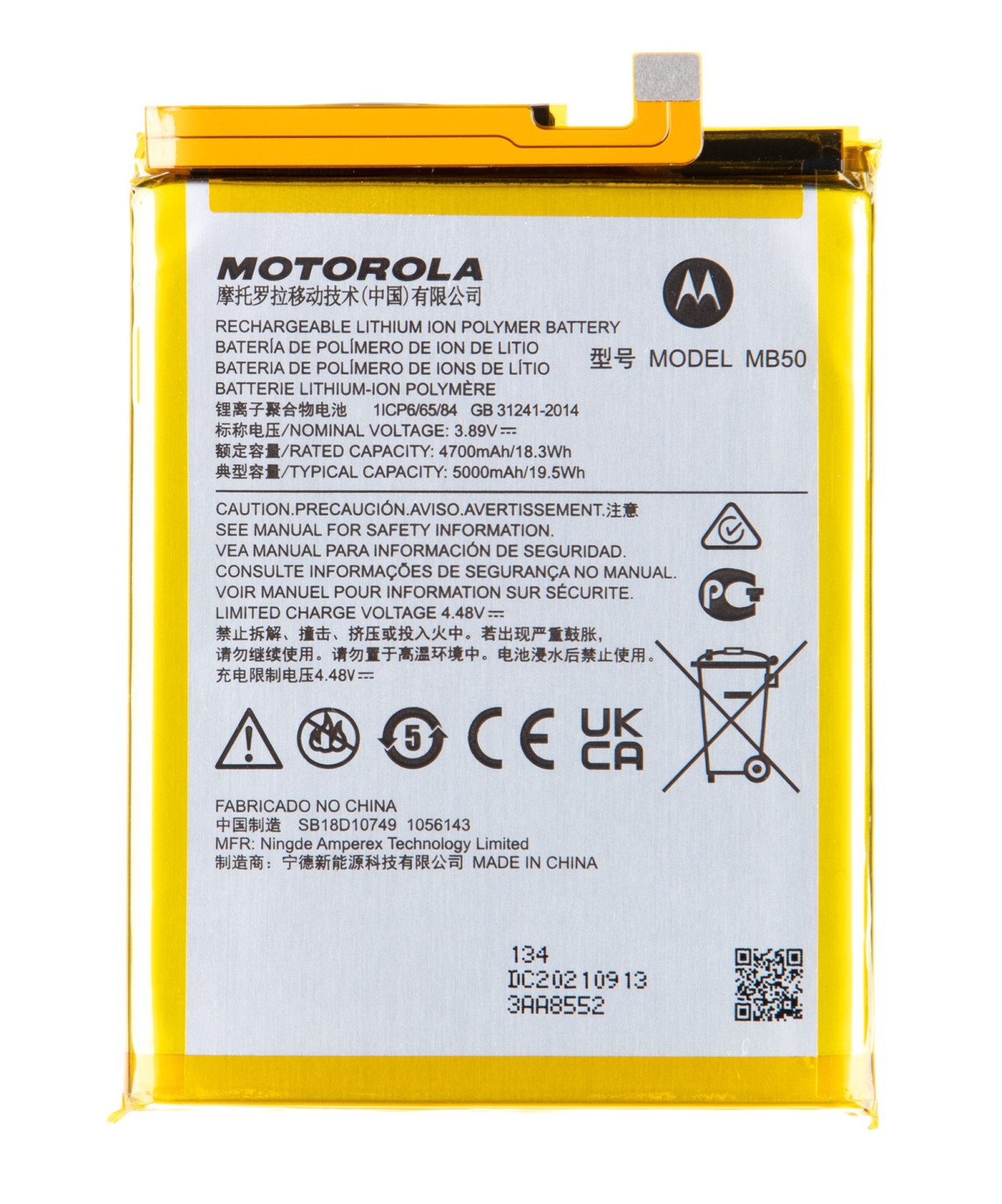 Levně Baterie MB50 Motorola 5000mAh Li-Ion (Service Pack)