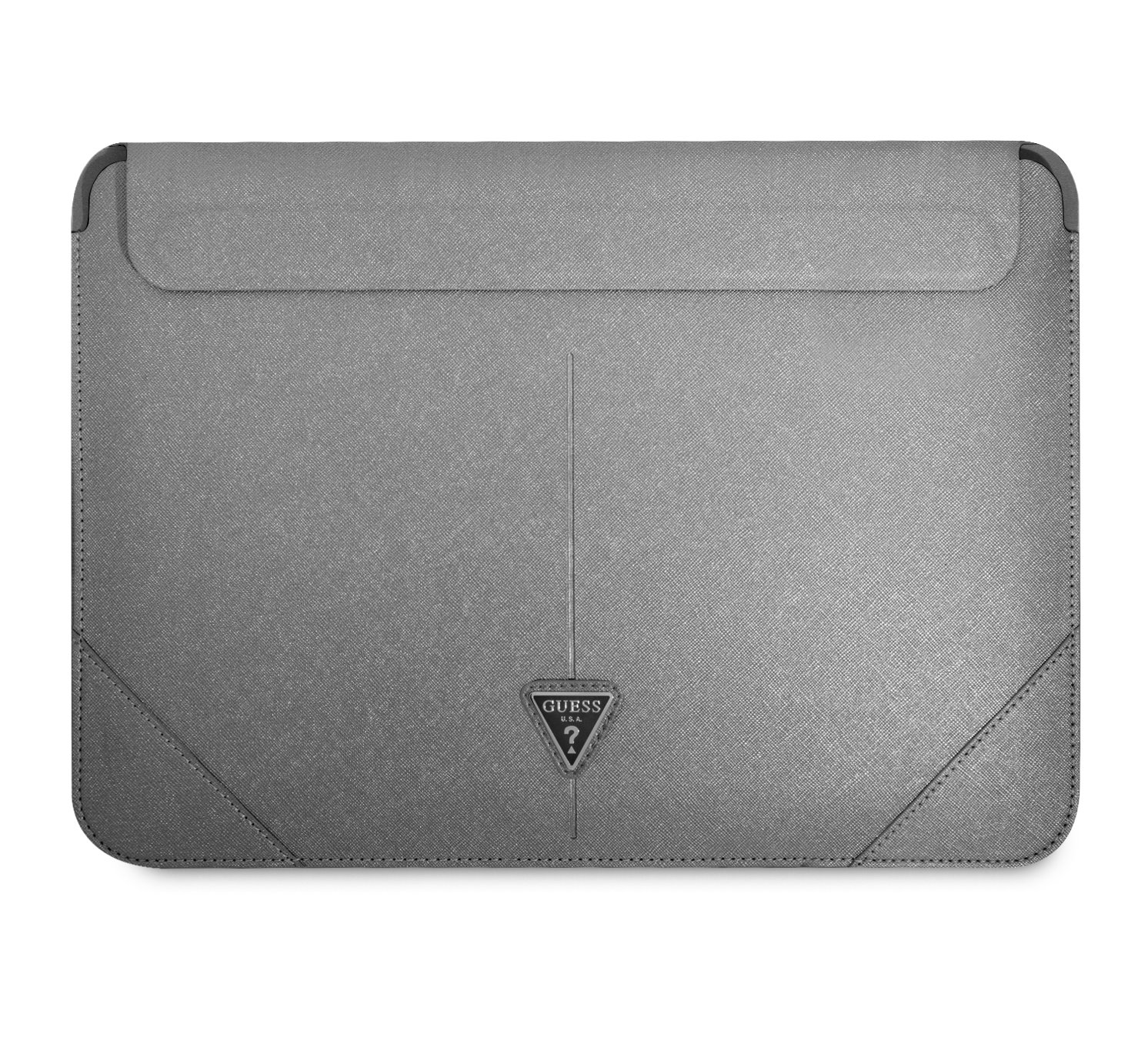 Pouzdro Guess Saffiano Triangle Metal Logo Computer Sleeve 16\