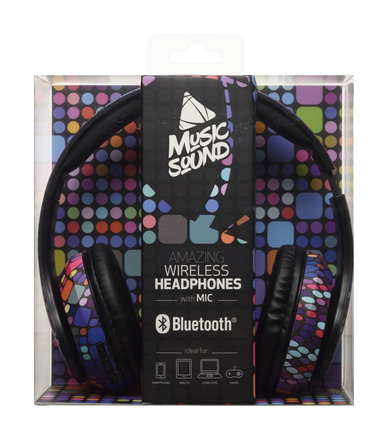 Bluetooth sluchátka MUSIC SOUND Headband BT BIG s hlavovým mostem a mikrofonem