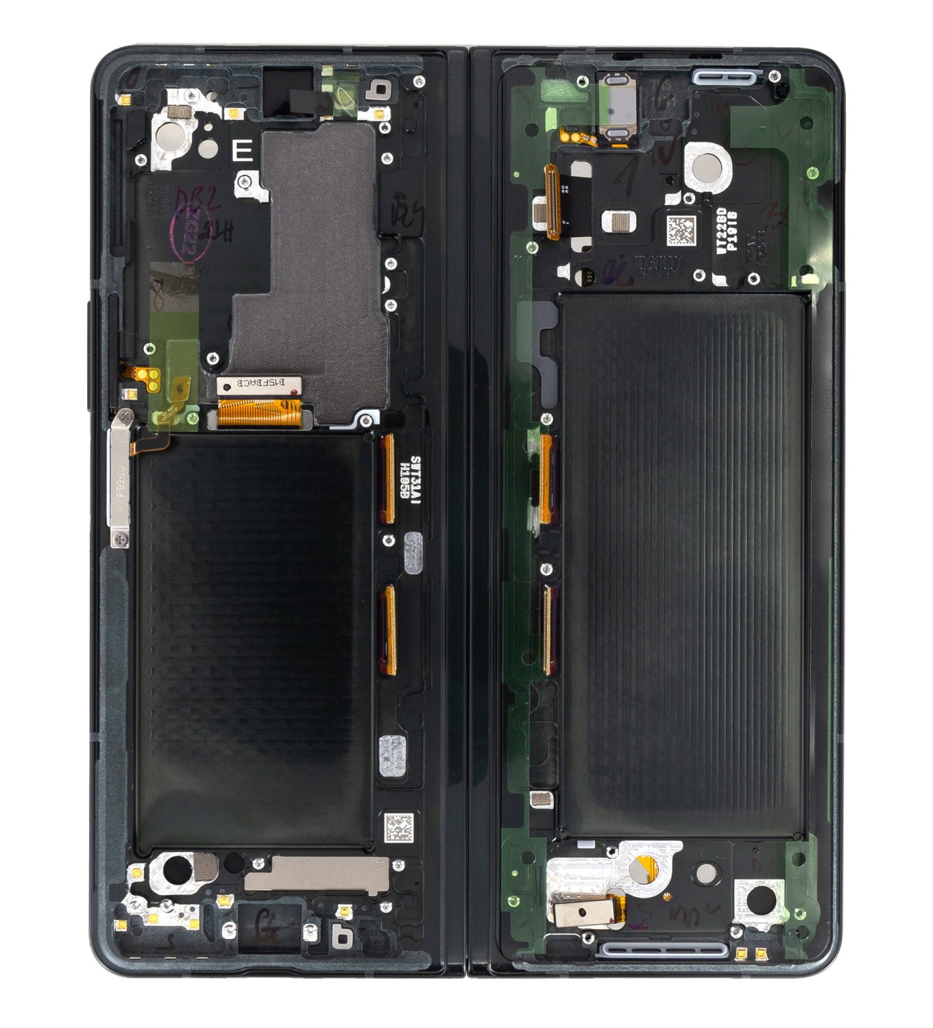 LCD + dotyková deska pro Samsung Galaxy Z Fold 3 5G, phantom green ( Service Pack )